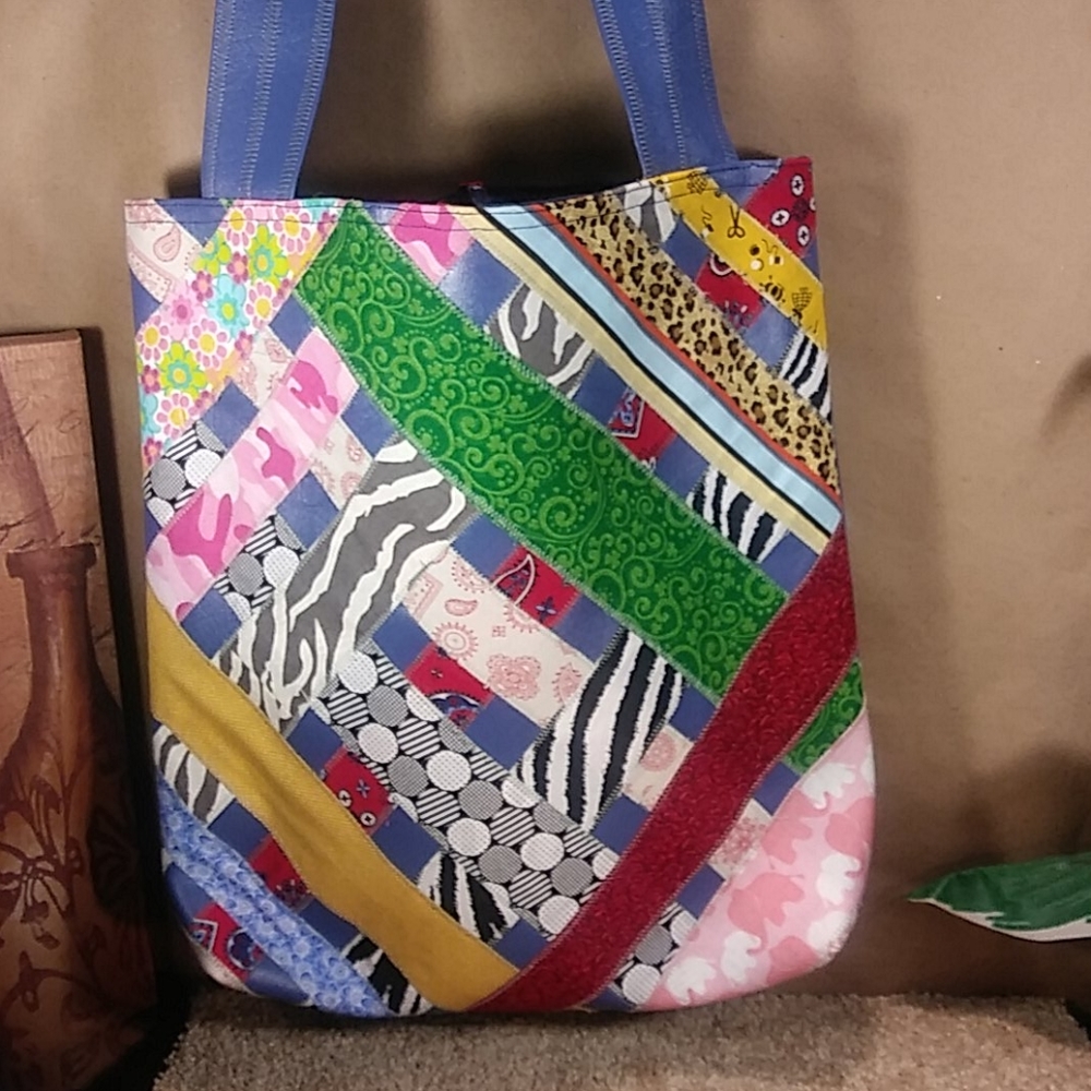 Patch Work Handbag - image 6